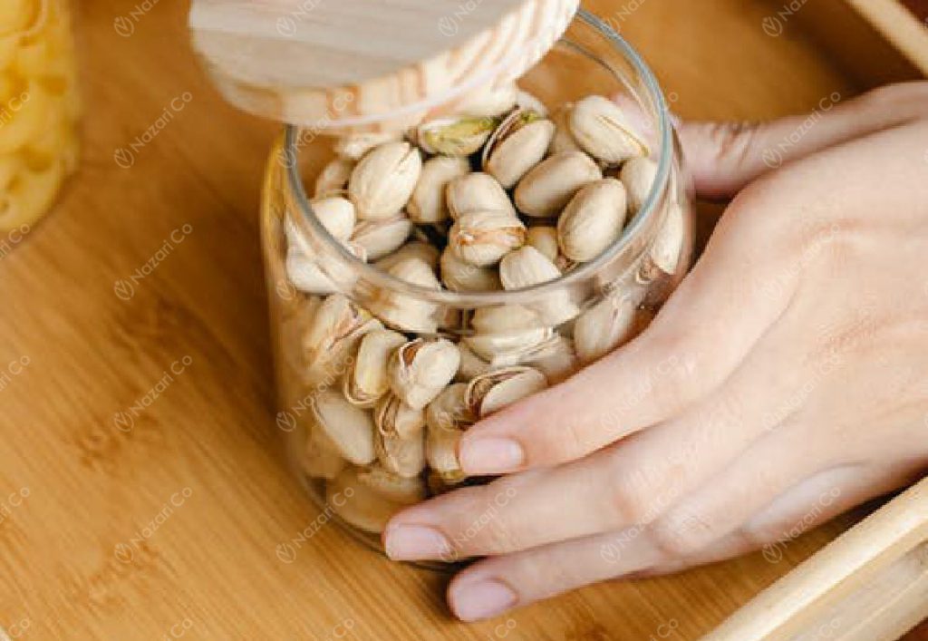 In Shell Pistachio Stored in a Jar